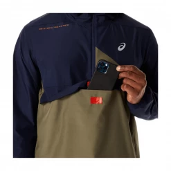 Anorak Asics Fujitrail Azul Marino Verde -365rider Ventas anorak asics fujitrail azul marino verde 2