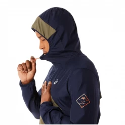 Anorak Asics Fujitrail Azul Marino Verde -365rider Ventas anorak asics fujitrail azul marino verde 5