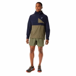 Anorak Asics Fujitrail Azul Marino Verde -365rider Ventas anorak asics fujitrail azul marino verde 7