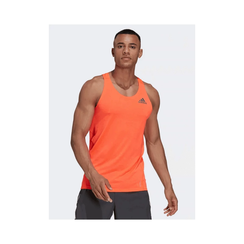 Camiseta Adidas Adizero Sin Mangas Naranja 4 Camiseta Adidas Adizero Sin Mangas Naranja - Imagen 2