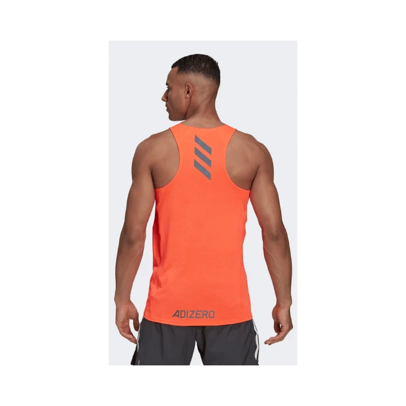 Camiseta Adidas Adizero Sin Mangas Naranja 5 Camiseta Adidas Adizero Sin Mangas Naranja - Imagen 3