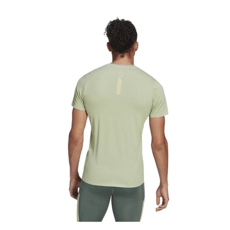 Adidas Camiseta Adizero Speed Manga Corta Verde 5 Adidas Camiseta Adizero Speed Manga Corta Verde - Imagen 3