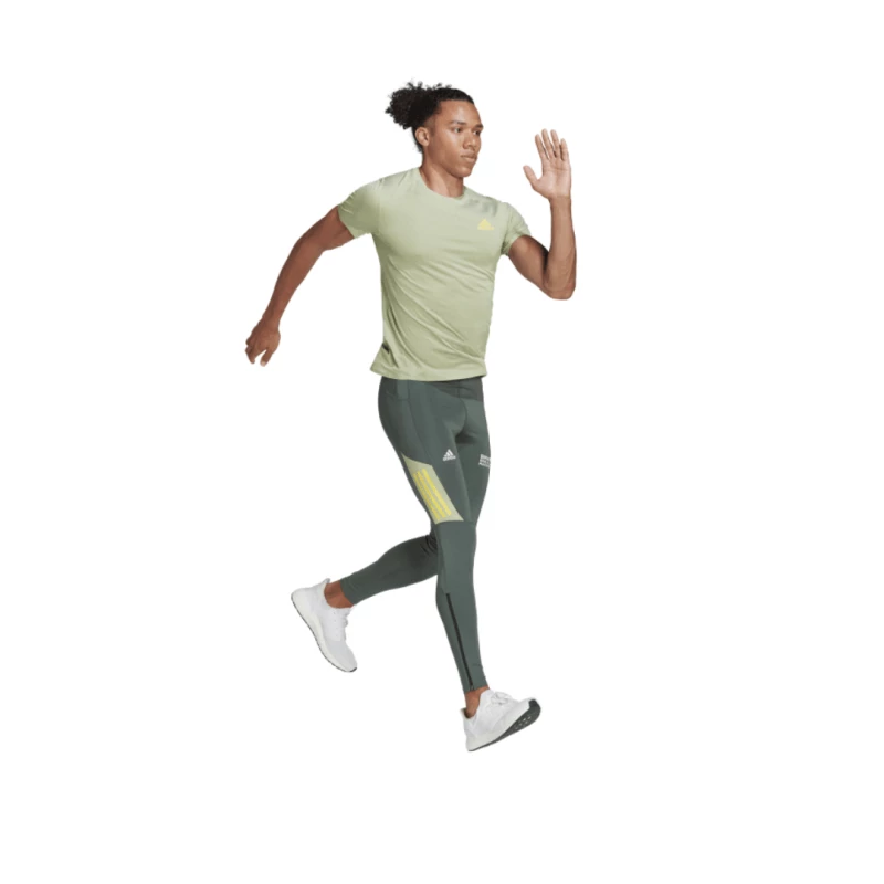 Adidas Camiseta Adizero Speed Manga Corta Verde 6 Adidas Camiseta Adizero Speed Manga Corta Verde - Imagen 4