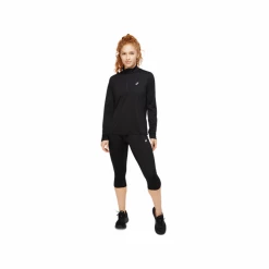 Camiseta Asics Core Zip Top Manga Larga Negro Mujer -365rider Ventas camiseta asics core zip top manga larga negro mujer 3