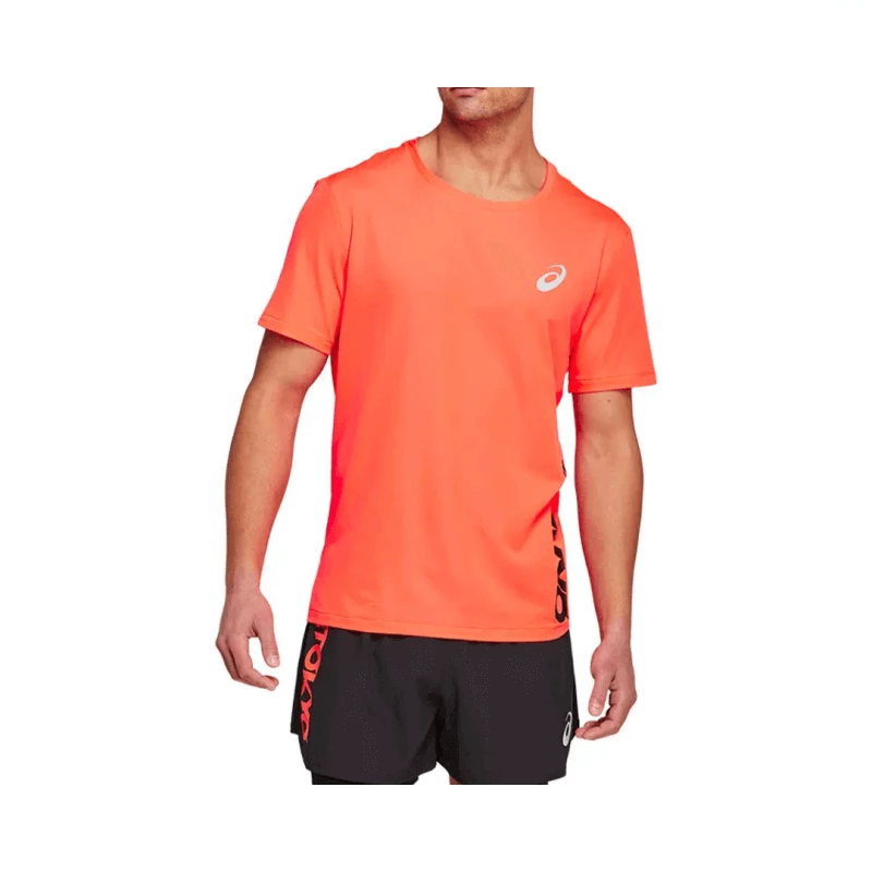 Camiseta Asics Future Tokyo Manga Corta Naranja Negro 4 Camiseta Asics Future Tokyo Manga Corta Naranja Negro - Imagen 2