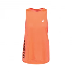 Camiseta ASICS Future Tokyo Sin Mangas Naranja Mujer