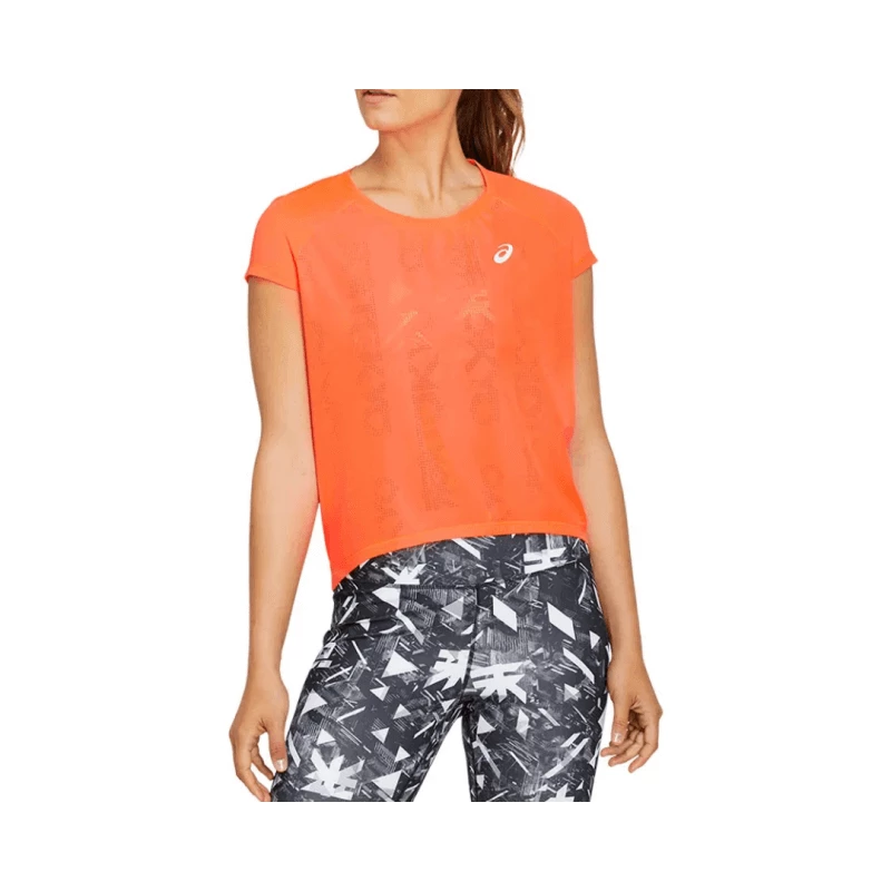 Camiseta Asics Future Tokyo Ventilate Manga Corta Naranja Mujer 4 Camiseta Asics Future Tokyo Ventilate Manga Corta Naranja Mujer - Imagen 2