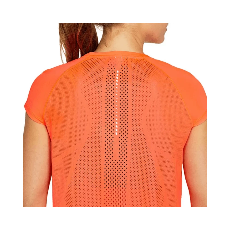 Camiseta Asics Future Tokyo Ventilate Manga Corta Naranja Mujer 7 Camiseta Asics Future Tokyo Ventilate Manga Corta Naranja Mujer - Imagen 5