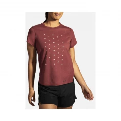 Camiseta Brooks Distance Graphic Manga Corta Marrón Mujer -365rider Ventas camiseta brooks distance graphic manga corta marron mujer 4