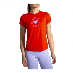 Camiseta Brooks Distance Graphic Manga Corta Roja Mujer -365rider Ventas camiseta brooks distance graphic manga corta roja mujer 3