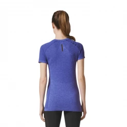 Camiseta Maga Corta Adidas Técnica Primeknit Wool Mujer Azul -365rider Ventas camiseta maga corta adidas tecnica primeknit wool mujer azul 3