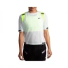 Camiseta Manga Corta Brooks Carbonite SS Gris Amarillo Mujer