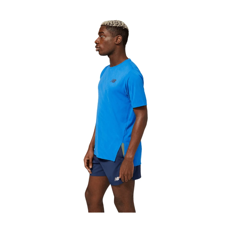 Camiseta New Balance Q Speed Jacquard Azul 4 Camiseta New Balance Q Speed Jacquard Azul - Imagen 2