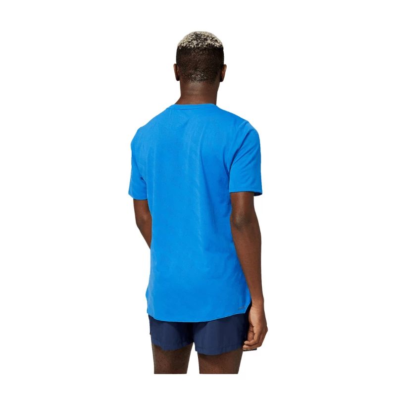 Camiseta New Balance Q Speed Jacquard Azul 5 Camiseta New Balance Q Speed Jacquard Azul - Imagen 3