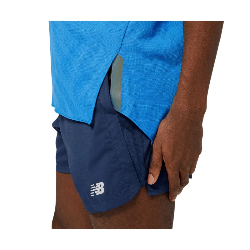 Camiseta New Balance Q Speed Jacquard Azul 6 Camiseta New Balance Q Speed Jacquard Azul - Imagen 4