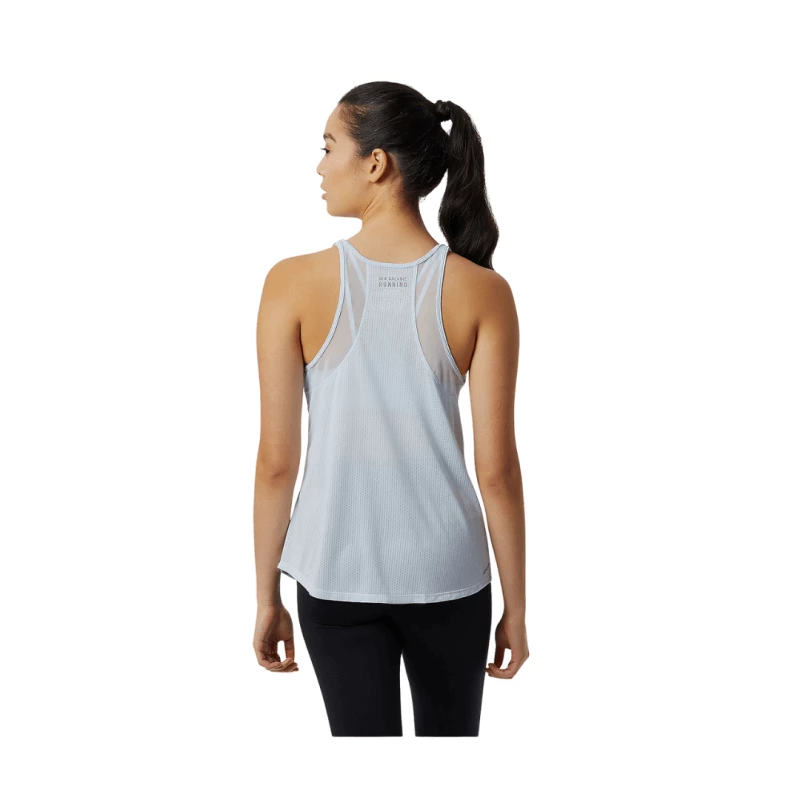 Camiseta New Balance Sin Mangas Impact Run Celeste Mujer 5 Camiseta New Balance Sin Mangas Impact Run Celeste Mujer - Imagen 3
