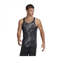 Camiseta Sin Mangas Adidas Fast Graphic Gris Estampado -365rider Ventas camiseta sin mangas adidas fast graphic gris estampado 1