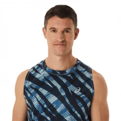 Camiseta Sin Mangas Asics Wild Camo Singlet Azul -365rider Ventas camiseta sin mangas asics wild camo singlet azul 2