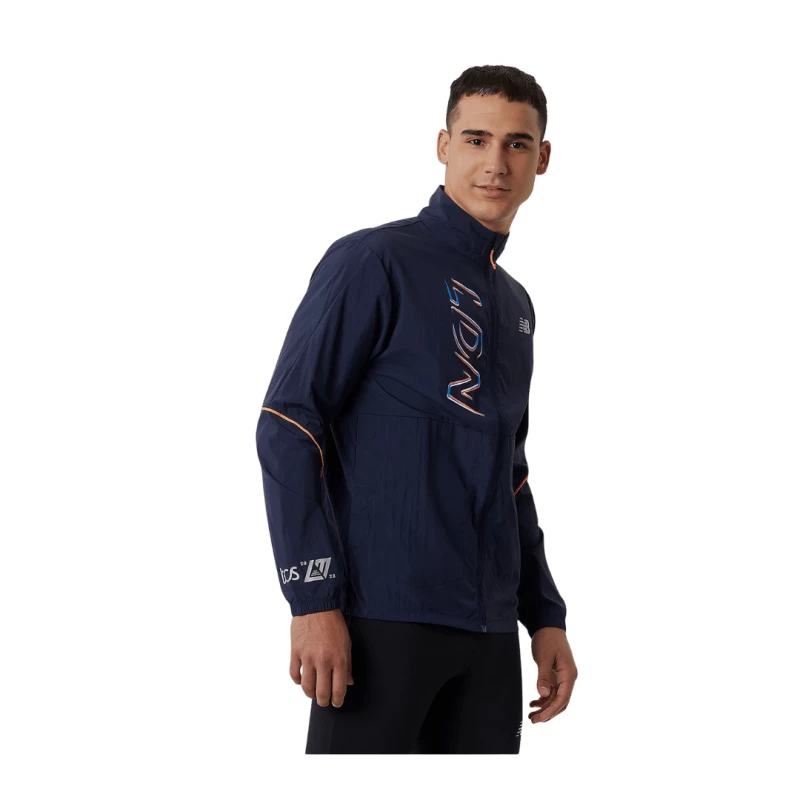 Chaqueta New Balance London Edition Printed Impact Azul 4 Chaqueta New Balance London Edition Printed Impact Azul - Imagen 2