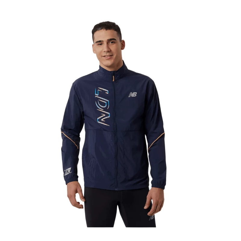 Chaqueta New Balance London Edition Printed Impact Azul 3 Chaqueta New Balance London Edition Printed Impact Azul