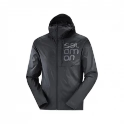Chaqueta Salomon Cross Bonatti Wind Negro