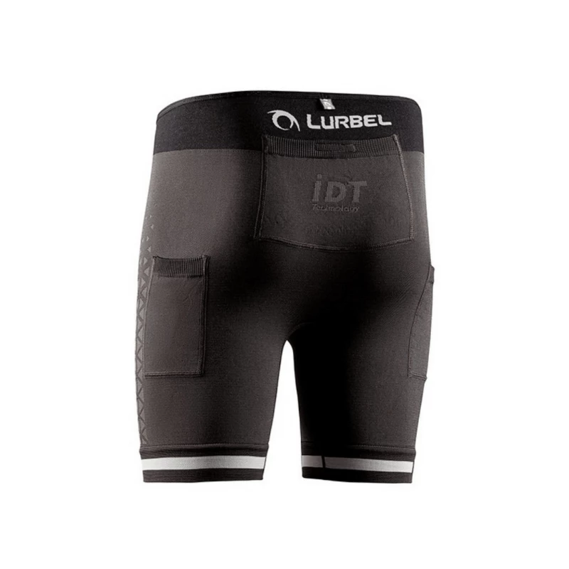 Malla Corta Lurbel Spirit Gris Negro 4 Malla Corta Lurbel Spirit Gris Negro - Imagen 2