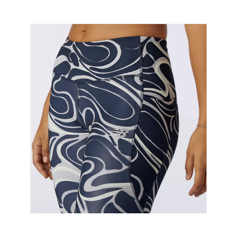 Mallas New Balance Printed Impact Run Azul Marino Gris Mujer 7 Mallas New Balance Printed Impact Run Azul Marino Gris Mujer - Imagen 5