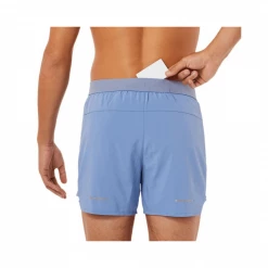 Pantalón Corto Asics Road 5In Azul -365rider Ventas pantalon corto asics road 5in azul 3