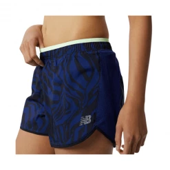 Pantalón Corto New Balance Print Fast Flight Split Azul Marino Mujer -365rider Ventas pantalon corto new balance print fast flight split azul marino mujer 2