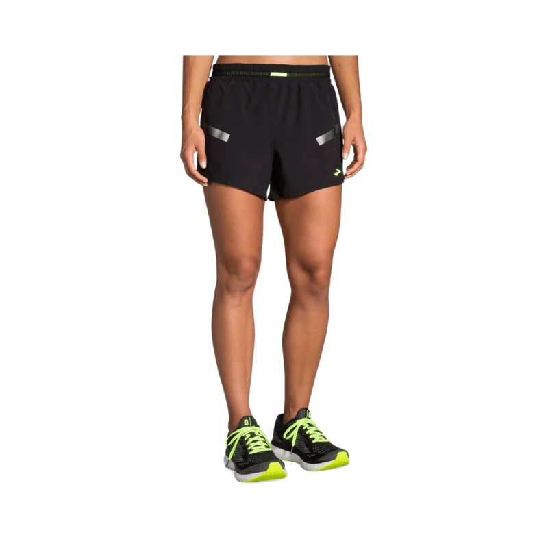 Pantalones Cortos Brooks Carbonite 4" Negro Mujer 4 Pantalones Cortos Brooks Carbonite 4" Negro Mujer - Imagen 2