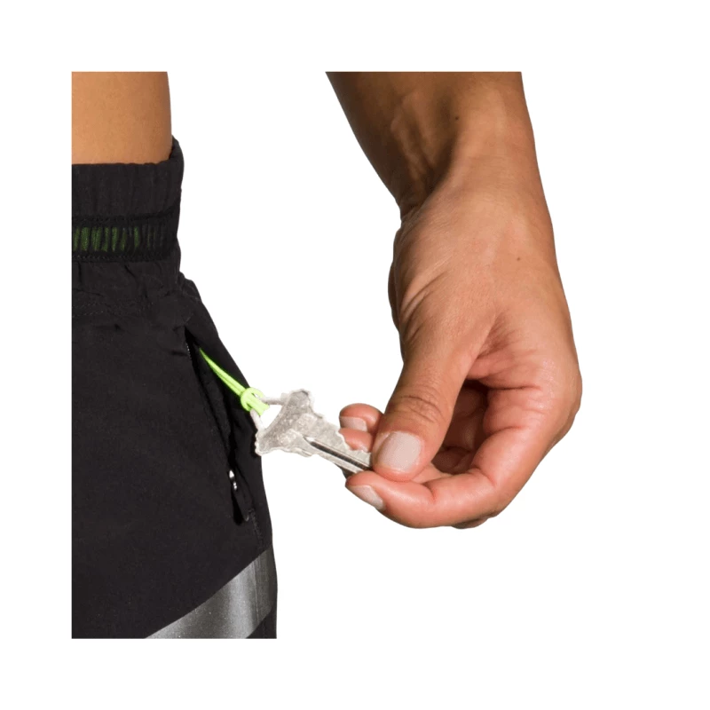 Pantalones Cortos Brooks Carbonite 4" Negro Mujer 6 Pantalones Cortos Brooks Carbonite 4" Negro Mujer - Imagen 4