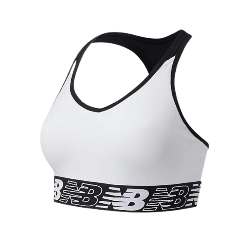 Sujetador Deportivo New Balance Pace Bra 3.0 Blanco Mujer 3 Sujetador Deportivo New Balance Pace Bra 3.0 Blanco Mujer