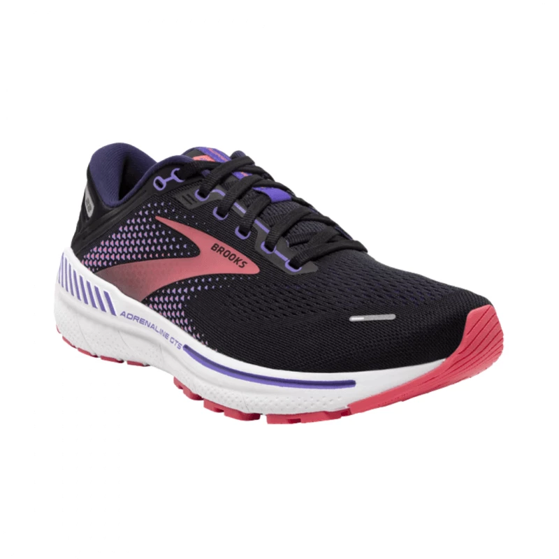 Zapatillas Brooks Adrenaline GTS 22 Ancho Especial Morado Coral Negro Mujer SS22 4 Zapatillas Brooks Adrenaline GTS 22 Ancho Especial Morado Coral Negro Mujer SS22 - Imagen 2
