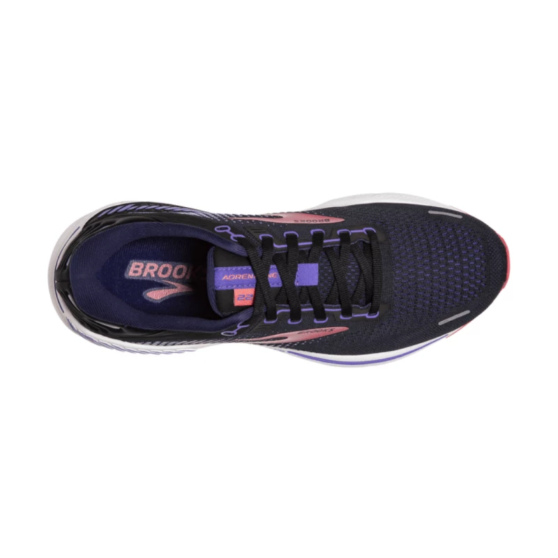 Zapatillas Brooks Adrenaline GTS 22 Ancho Especial Morado Coral Negro Mujer SS22 5 Zapatillas Brooks Adrenaline GTS 22 Ancho Especial Morado Coral Negro Mujer SS22 - Imagen 3