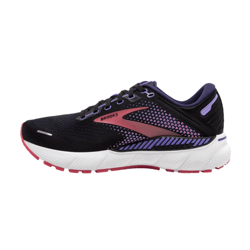 Zapatillas Brooks Adrenaline GTS 22 Ancho Especial Morado Coral Negro Mujer SS22 6 Zapatillas Brooks Adrenaline GTS 22 Ancho Especial Morado Coral Negro Mujer SS22 - Imagen 4