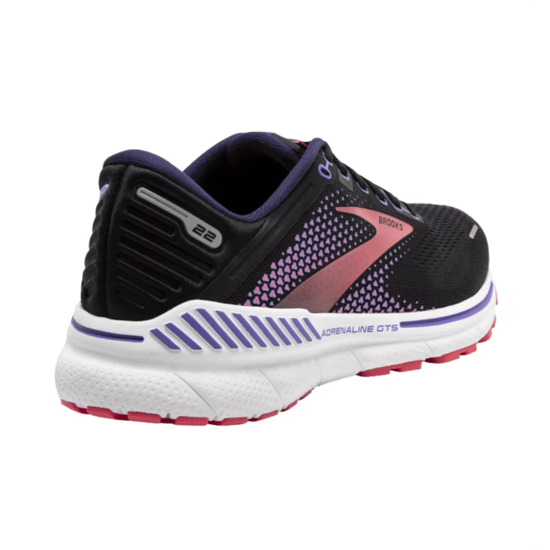 Zapatillas Brooks Adrenaline GTS 22 Ancho Especial Morado Coral Negro Mujer SS22 7 Zapatillas Brooks Adrenaline GTS 22 Ancho Especial Morado Coral Negro Mujer SS22 - Imagen 5