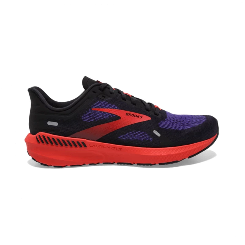 Zapatillas Brooks Launch GTS 9 Negro Rojo SS22 3 Zapatillas Brooks Launch GTS 9 Negro Rojo SS22
