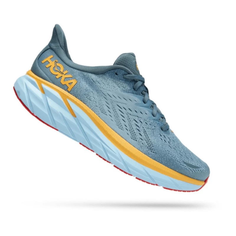 Zapatillas Hoka One One Clifton 8 Wide Azul Naranja AW22 5 Zapatillas Hoka One One Clifton 8 Wide Azul Naranja AW22 - Imagen 3