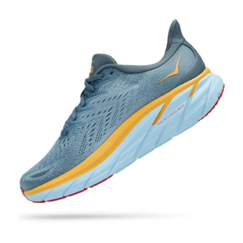 Zapatillas Hoka One One Clifton 8 Wide Azul Naranja AW22 6 Zapatillas Hoka One One Clifton 8 Wide Azul Naranja AW22 - Imagen 4